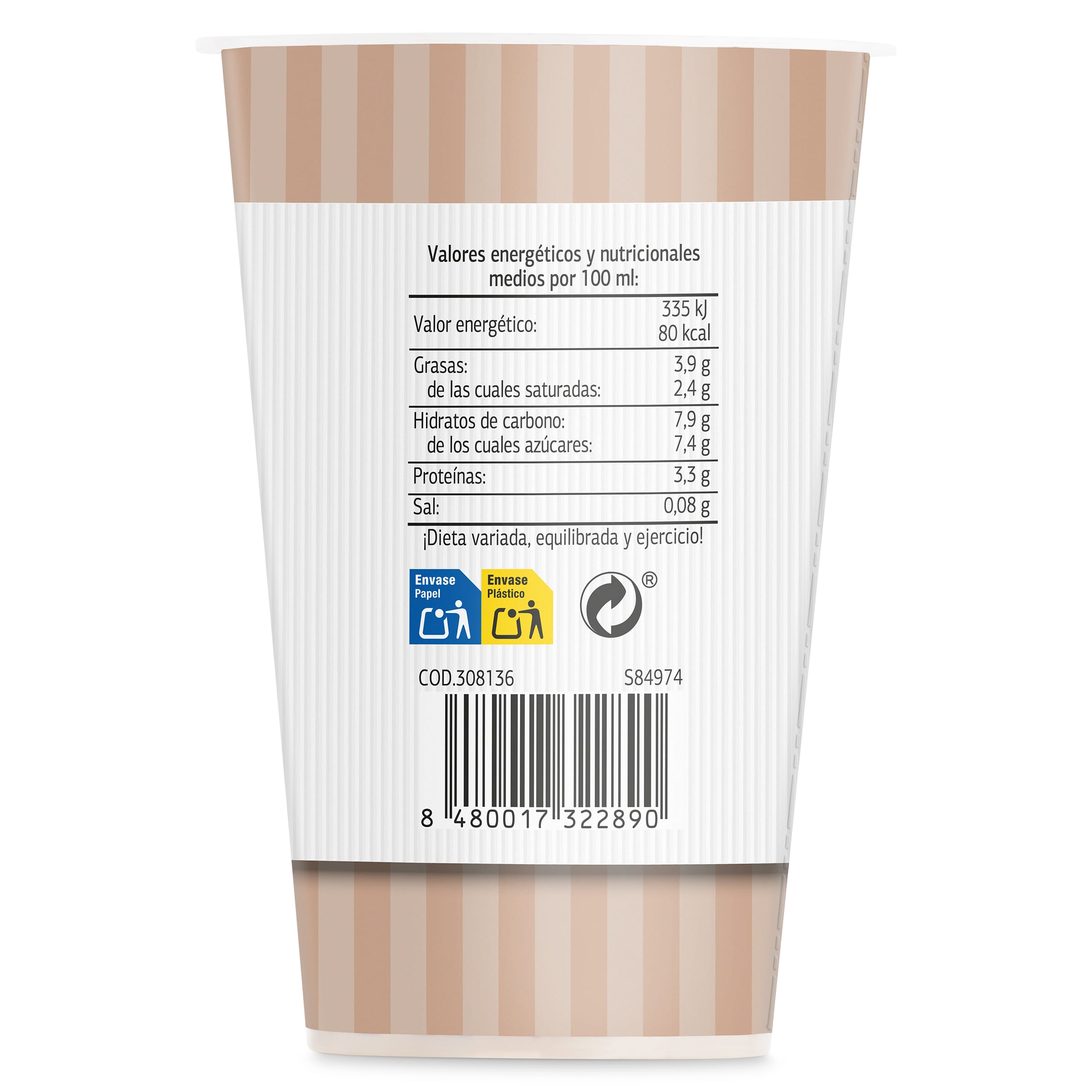 Café latte macchiato Dia Arom'arte 250 ml