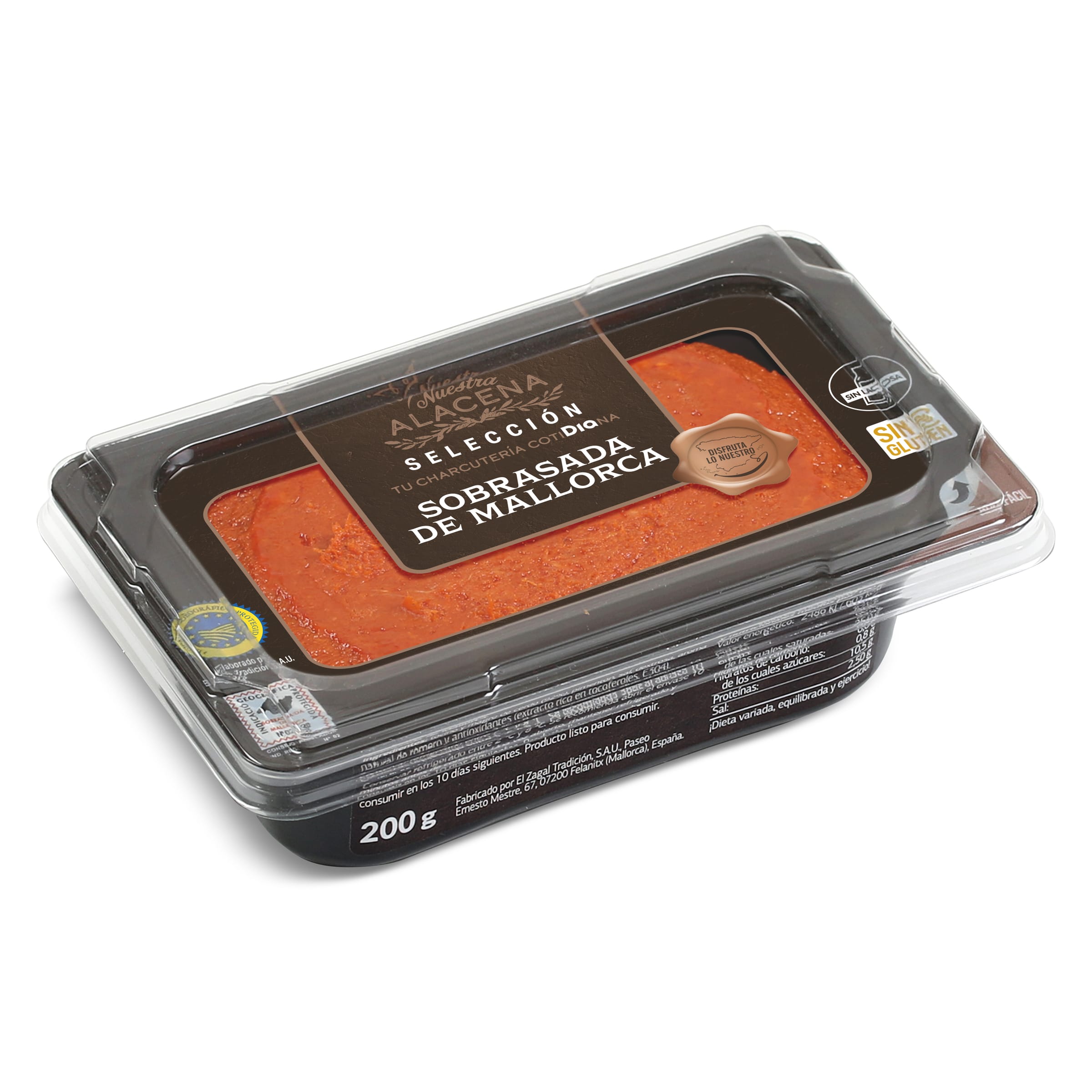 Sobrasada de Mallorca Dia Nuestra Alacena 200 g
