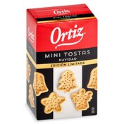 Mini tostadas Navidad Ortiz caja 80 g