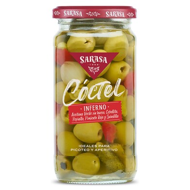 Cóctel de encurtidos inferno Sarasa frasco 180 g-0