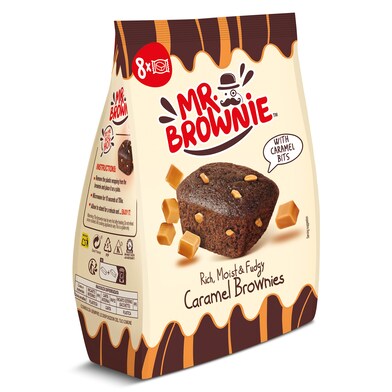 Brownies con pepitas de caramelo Mr.brownie bolsa 200 g-0 Brownies con pepitas de caramelo Mr.brownie bolsa 200 g-0