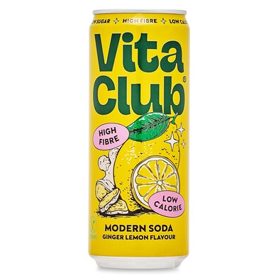 Refresco de jengibre y limón Vitaclub lata 33 cl-0 Refresco de jengibre y limón Vitaclub lata 33 cl-0