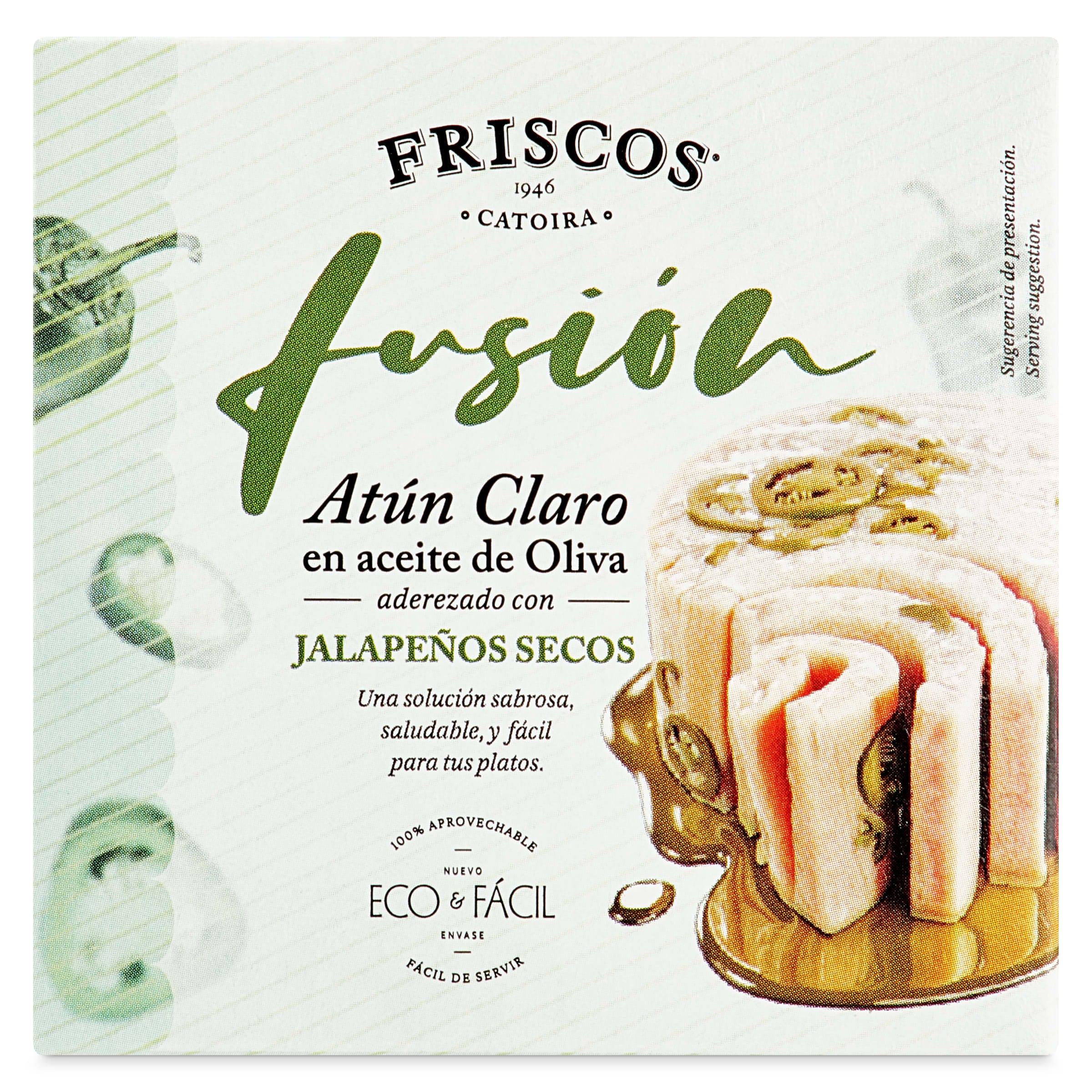 Atún claro en aceite de oliva con jalapeños Friscos 50 g