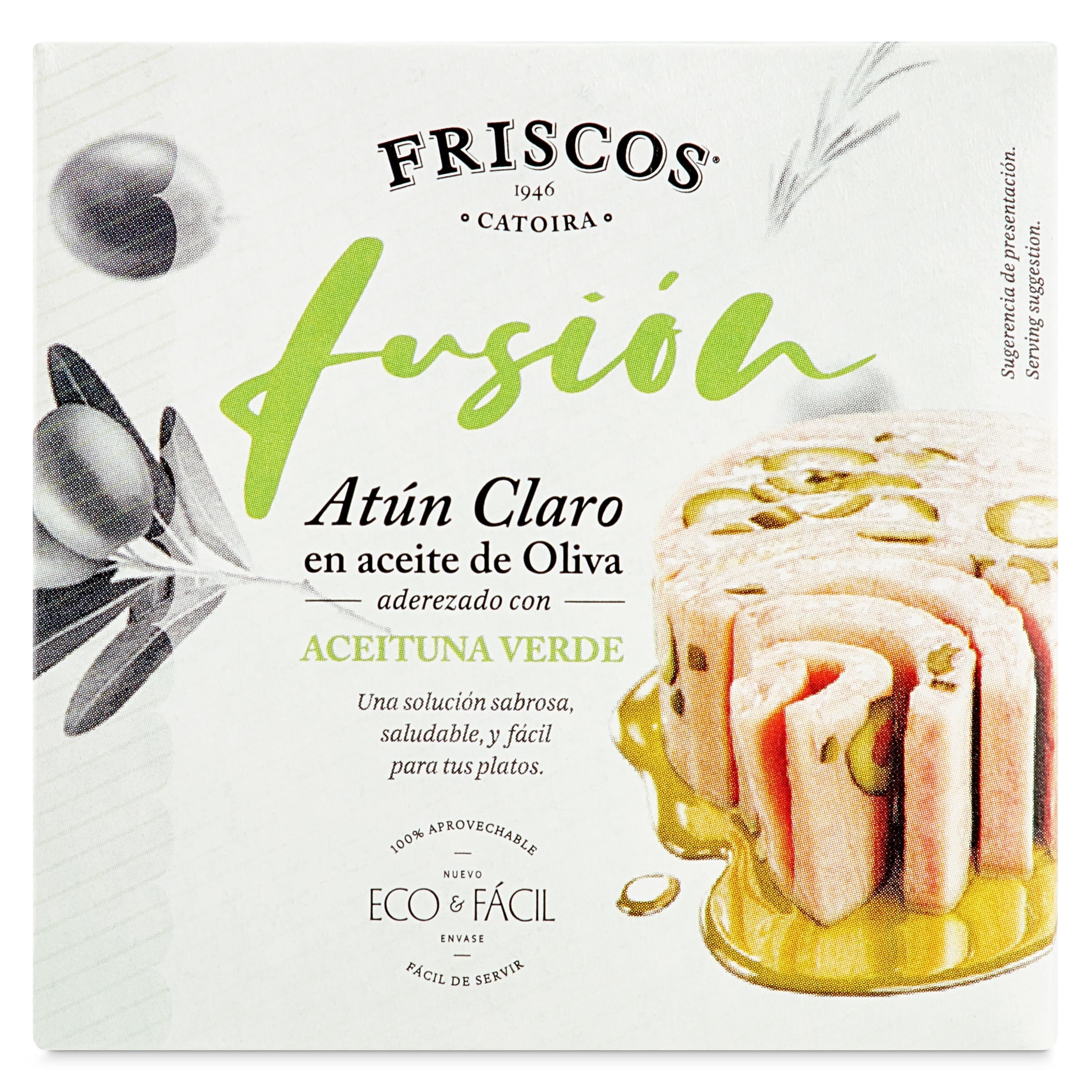 Atún claro en aceite de oliva con aceitunas Friscos 50 g