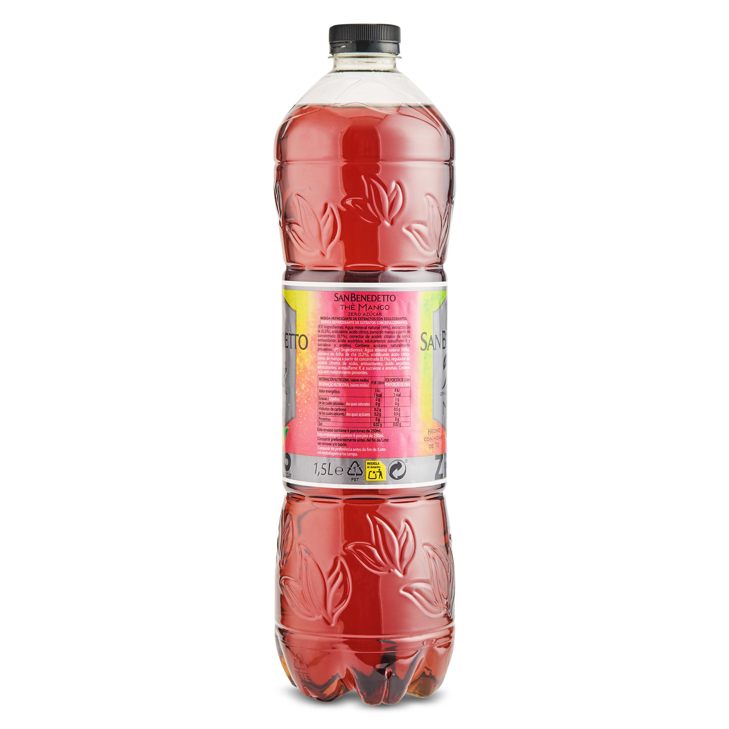 Refresco de té con mango zero San Benedetto 1.5 L