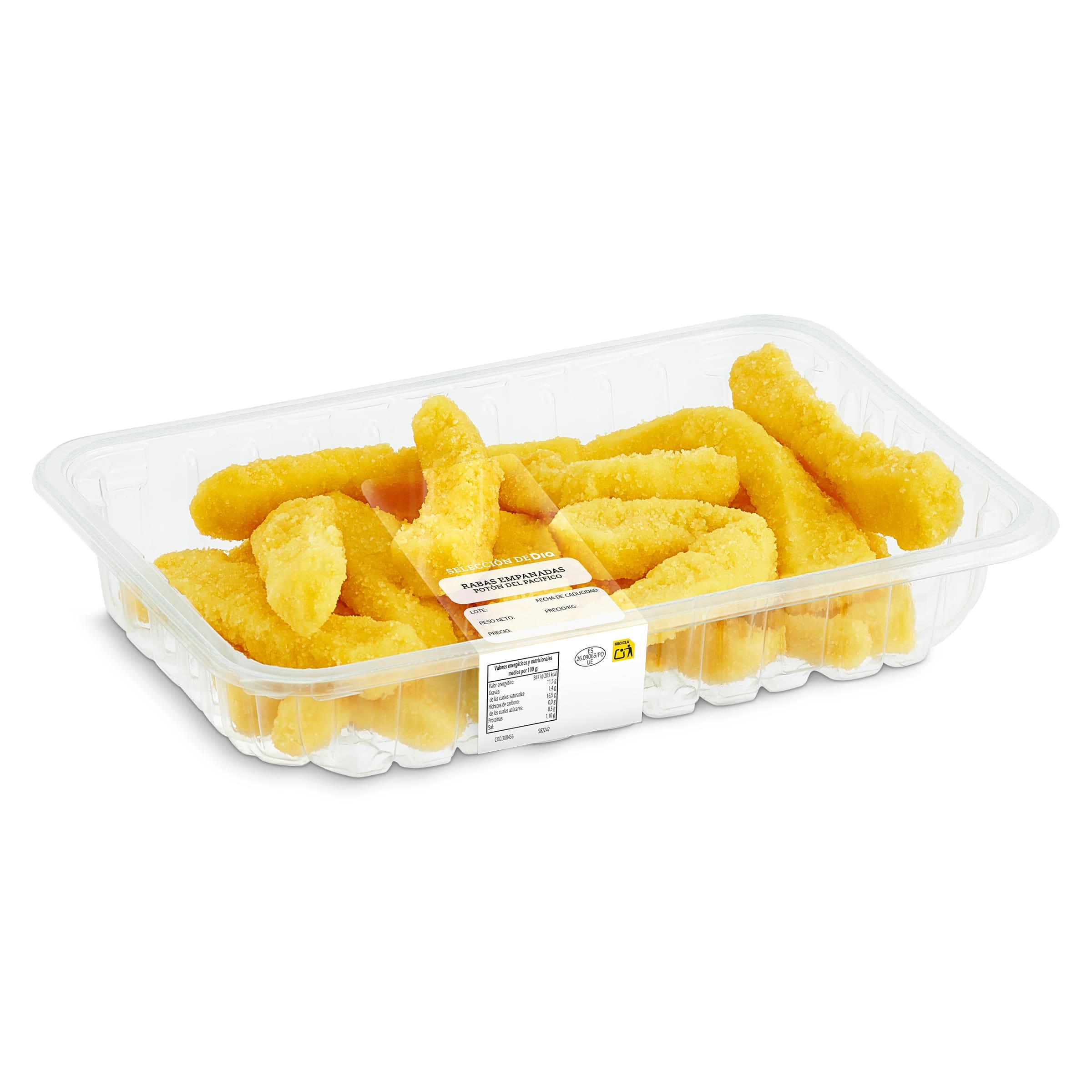 Rabas empanadas Selección de Dia 300 g aprox.