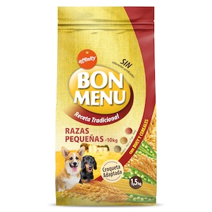 Alimento para perros mini receta tradicional Bon Menu 1.5 Kg