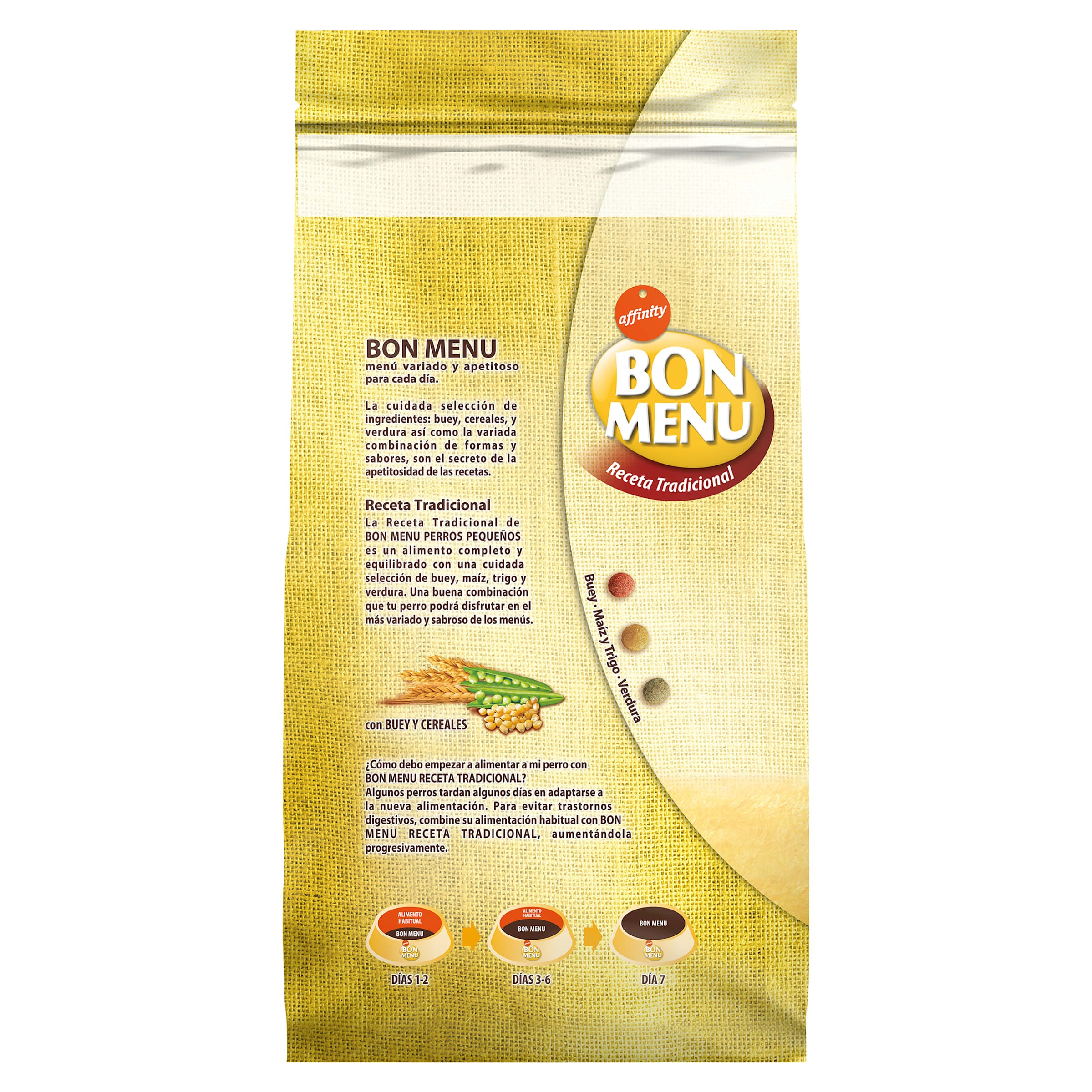 Alimento para perros mini receta tradicional Bon menu 1.5 Kg