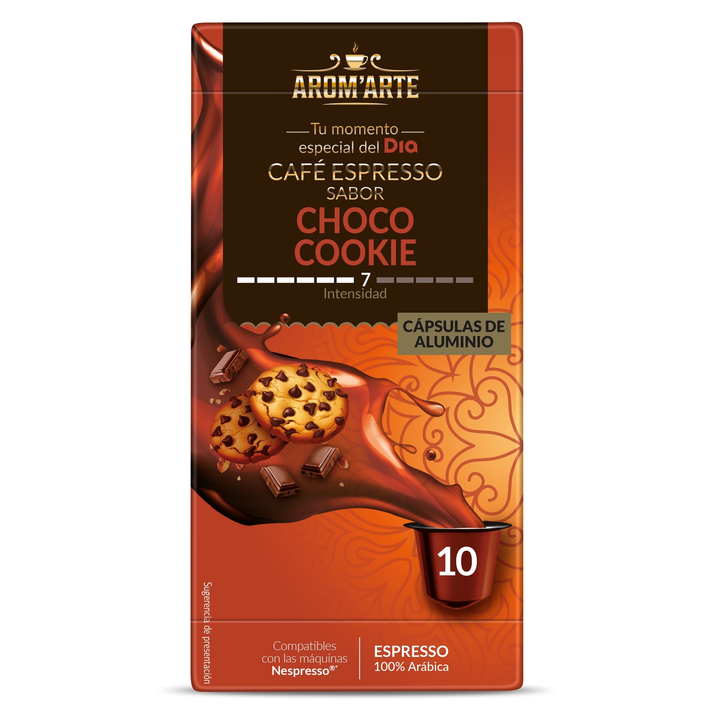 Cápsulas de café choco cookies Dia Arom'arte 10 unidades