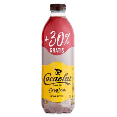 Batido de chocolate Cacaolat botella 1.3 l-0 Batido de chocolate Cacaolat botella 1.3 l-0