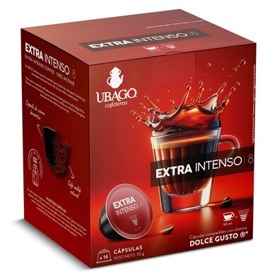 Café en cápsulas extra intenso Ubago caja 16 unidades-0