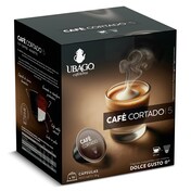 Café en cápsulas cortado Ubago caja 16 unidades