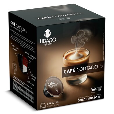 Café en cápsulas cortado Ubago caja 16 unidades-0