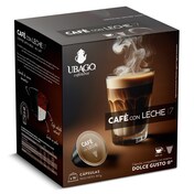Café con leche en cápsulas Ubago caja 16 unidades