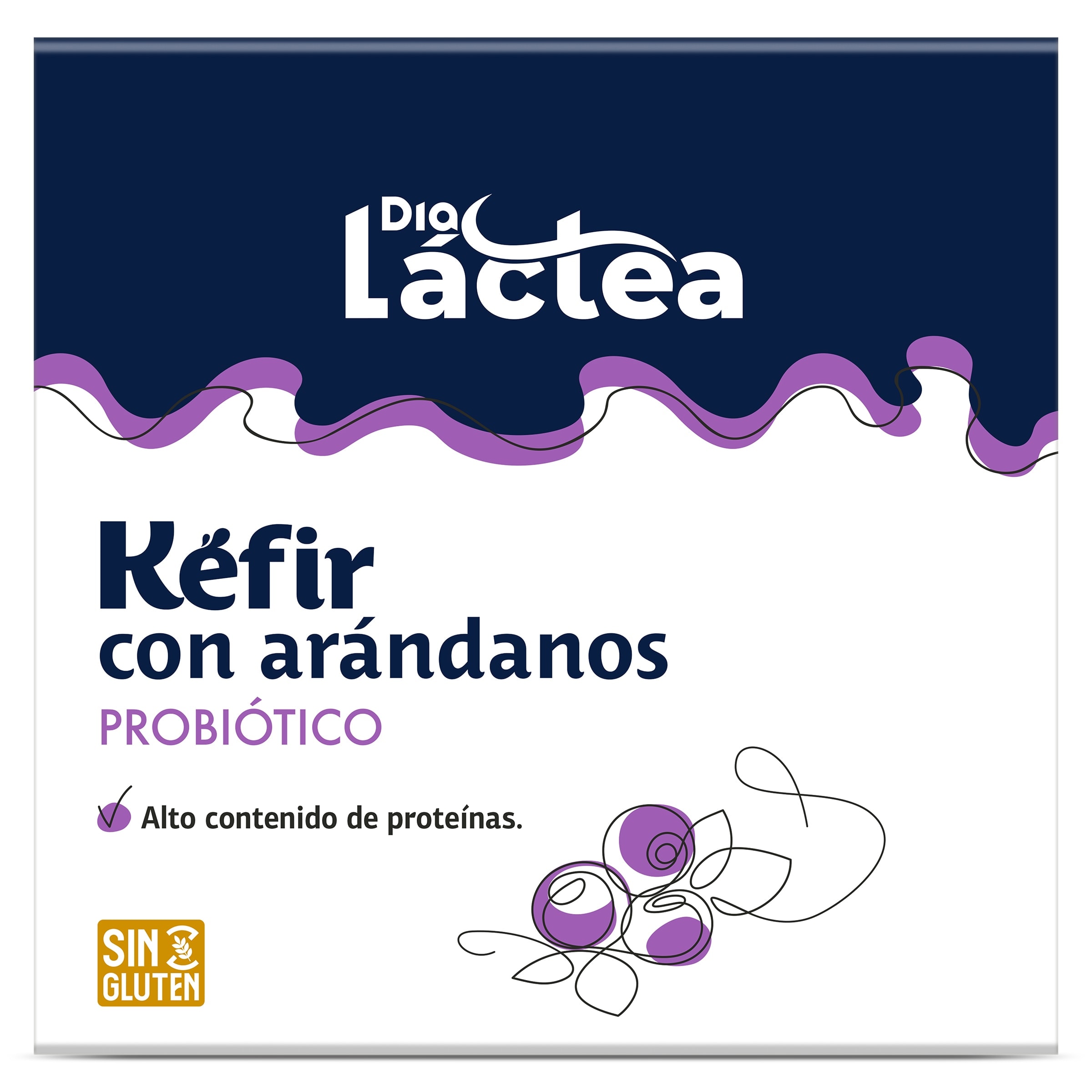 Kéfir con arándanos Dia Láctea 4 x 125 g