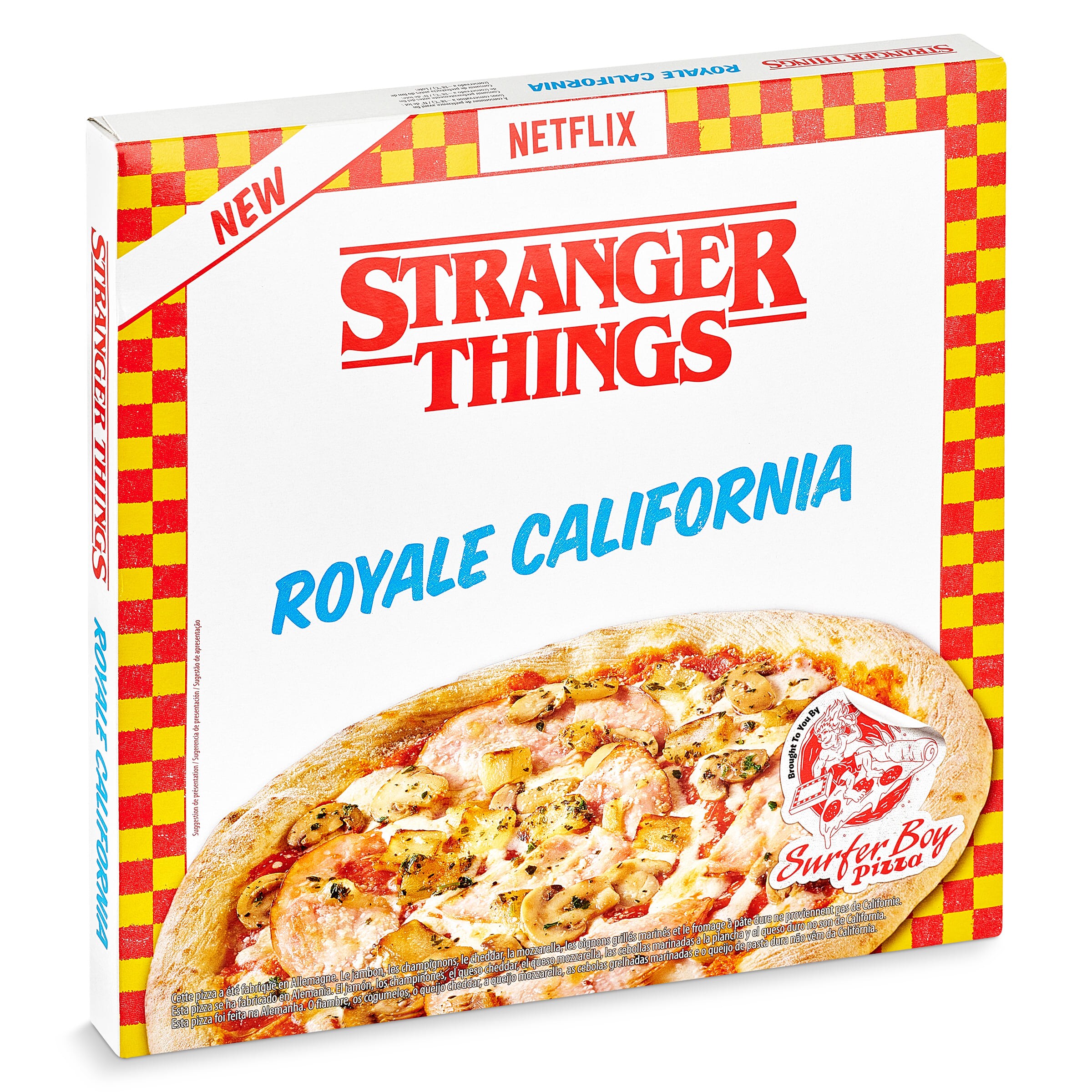 Pizza royale California Stranger Things Netflix caja 446 g