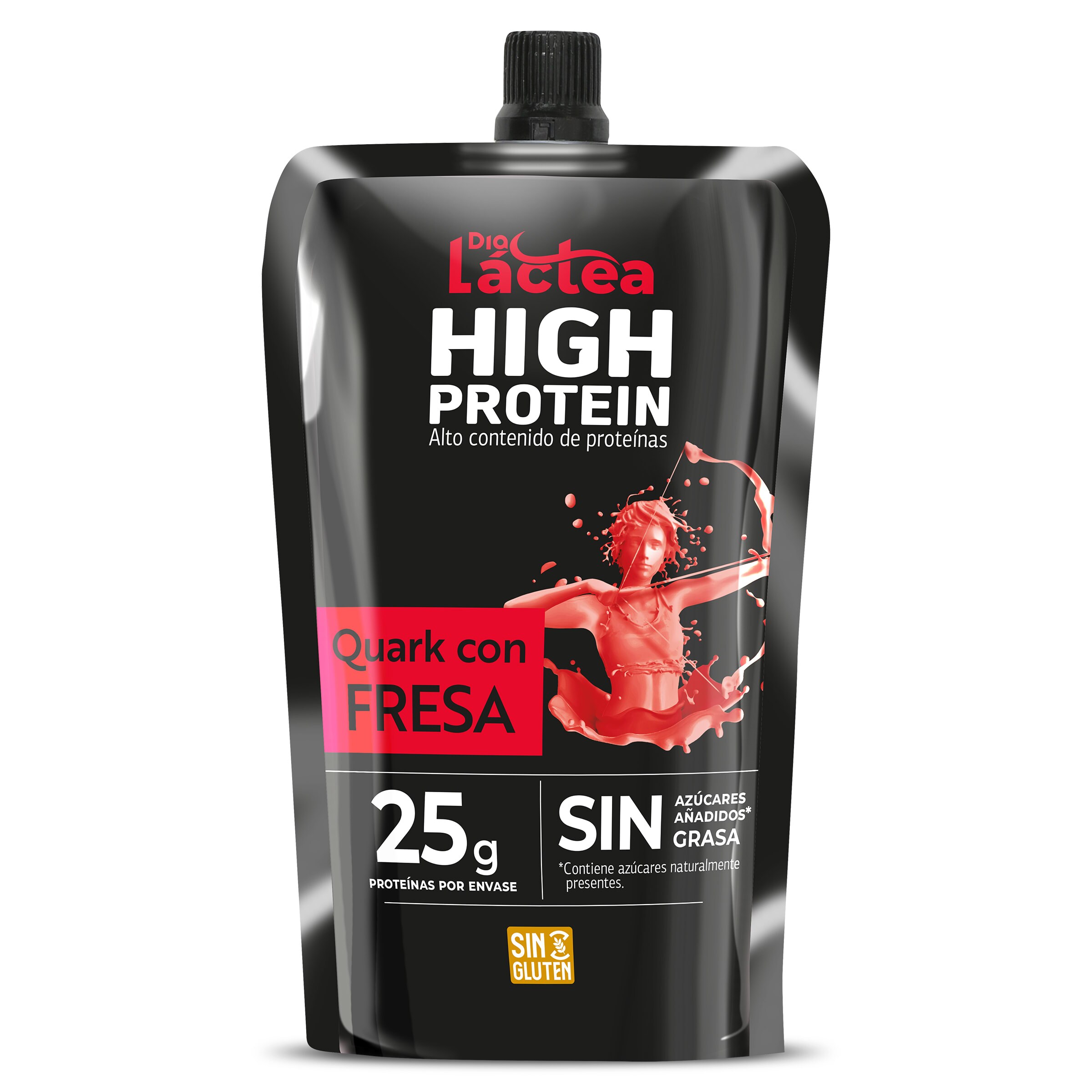 Queso quark con fresa alto en proteínas Dia Láctea 200 g