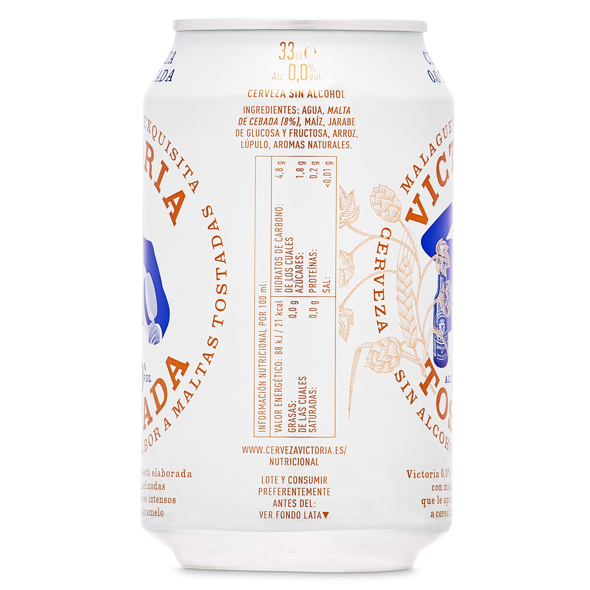 Cerveza tostada 0,0% alcohol Victoria 33 cl