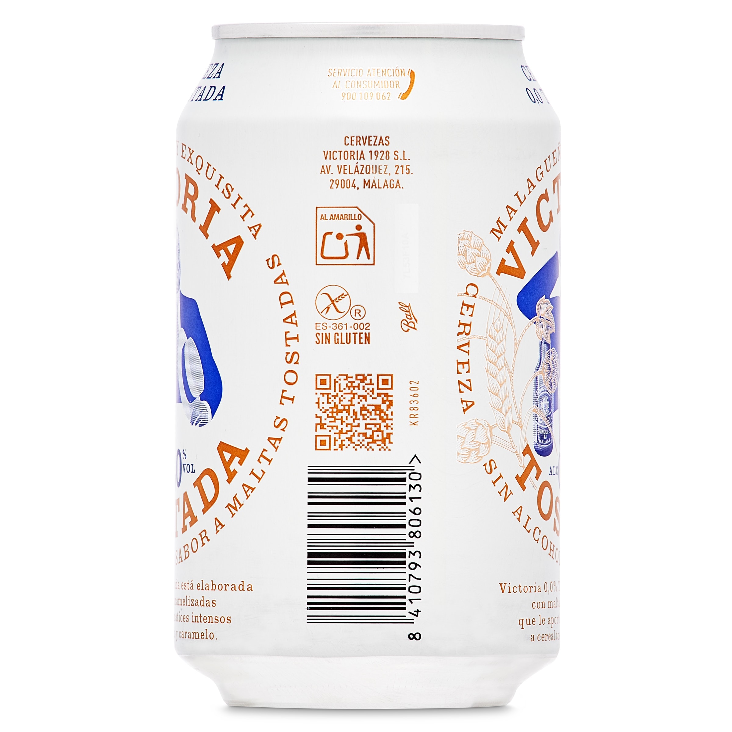 Cerveza tostada 0,0% alcohol Victoria 33 cl