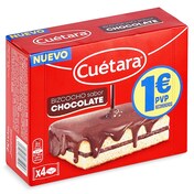Bizcocho sabor chocolate Cuétara caja 112 g