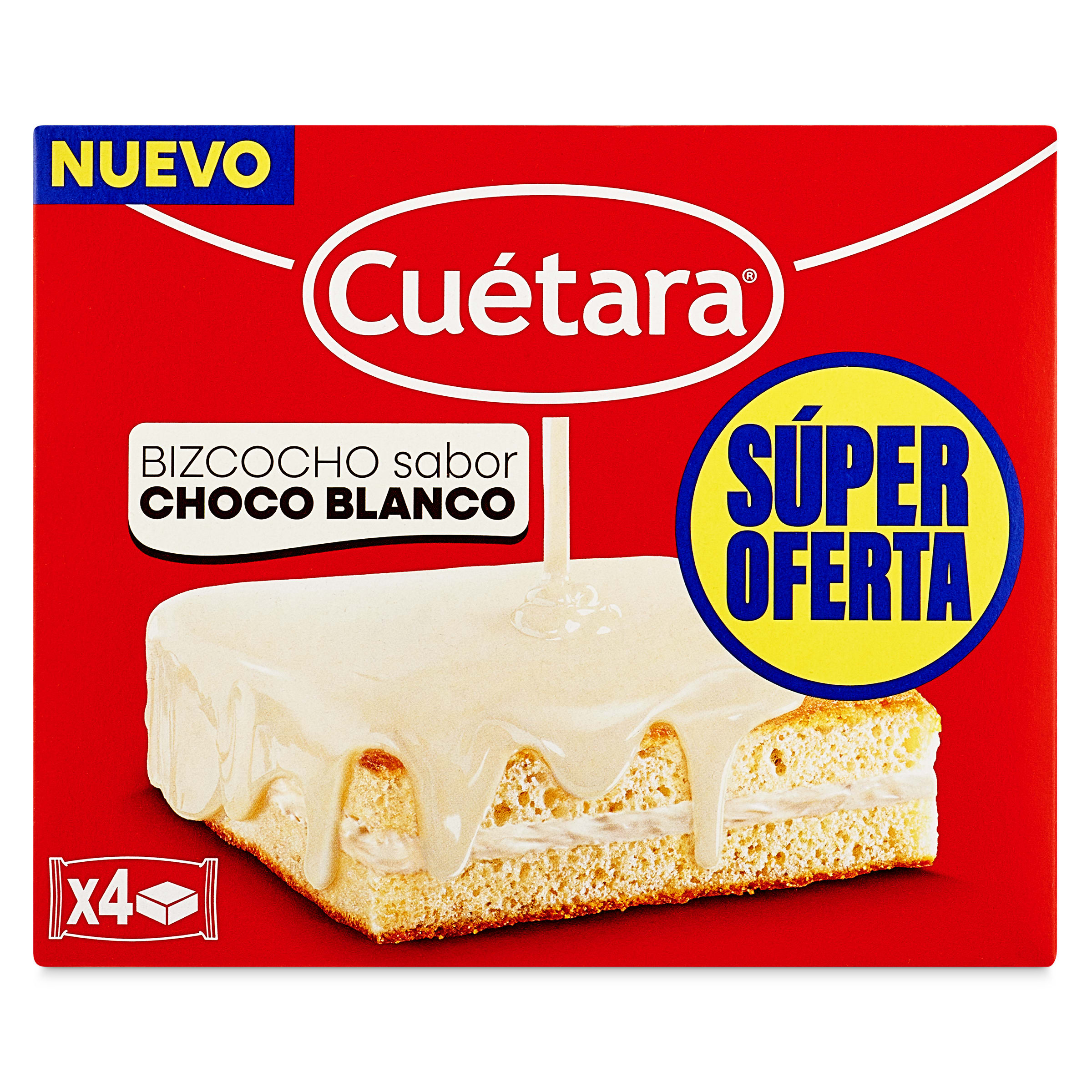 Bizcocho sabor chocolate blanco Cuétara 112 g