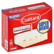 Bizcocho sabor chocolate blanco Cuétara caja 112 g