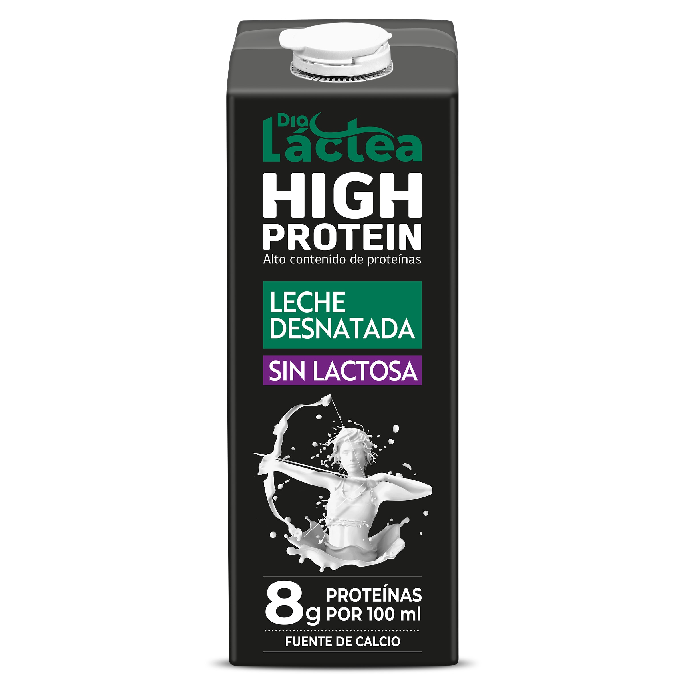 Leche desnatada sin lactosa alta en proteínas Dia Láctea 1 L