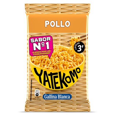Fideos orientales pollo Gallina Blanca Yatekomo bolsa 79 g-0 Fideos orientales pollo Gallina Blanca Yatekomo bolsa 79 g-0