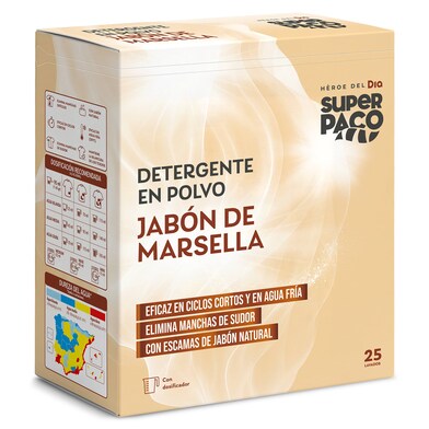 Detergente máquina polvo marsella Dia Super Paco 25 lavados-0 Detergente máquina polvo marsella Dia Super Paco 25 lavados-0