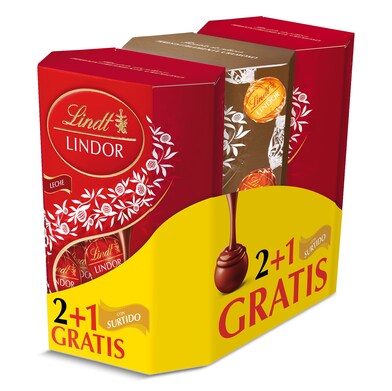 Bombones surtidos pack Lindt Lindor caja 411 g-0