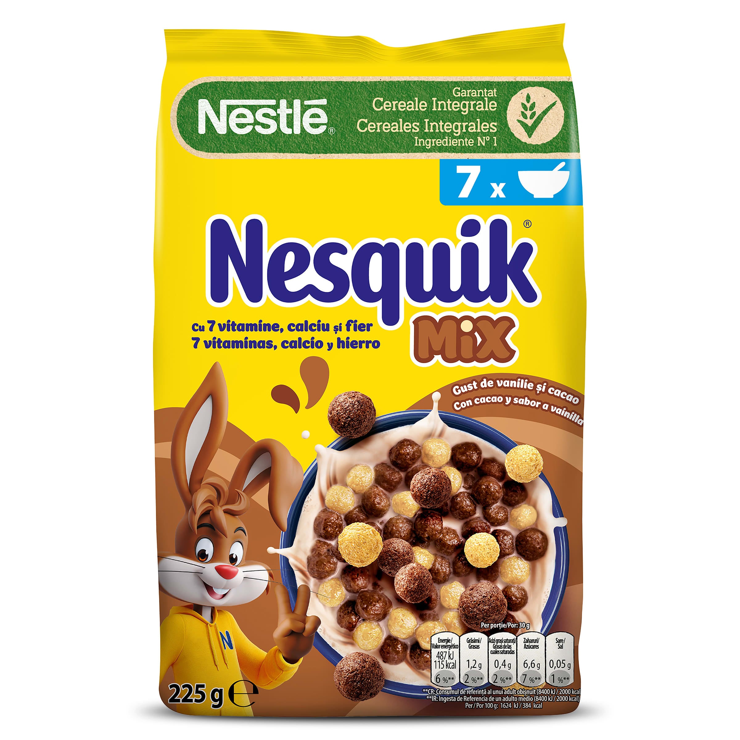 Cereales integrales con chocolate y vainilla mix Nesquik 225 g