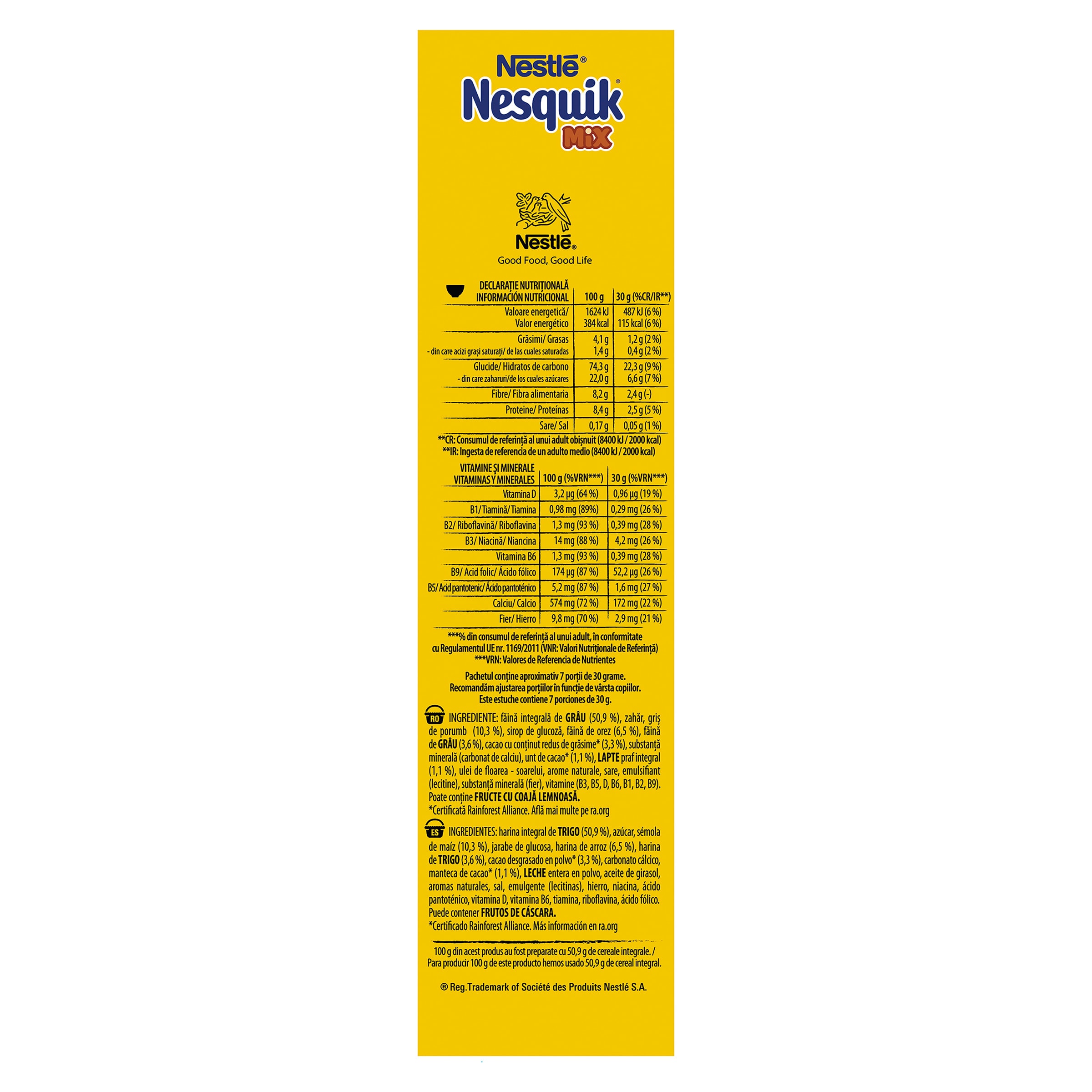 Cereales integrales con chocolate y vainilla mix Nesquik 225 g