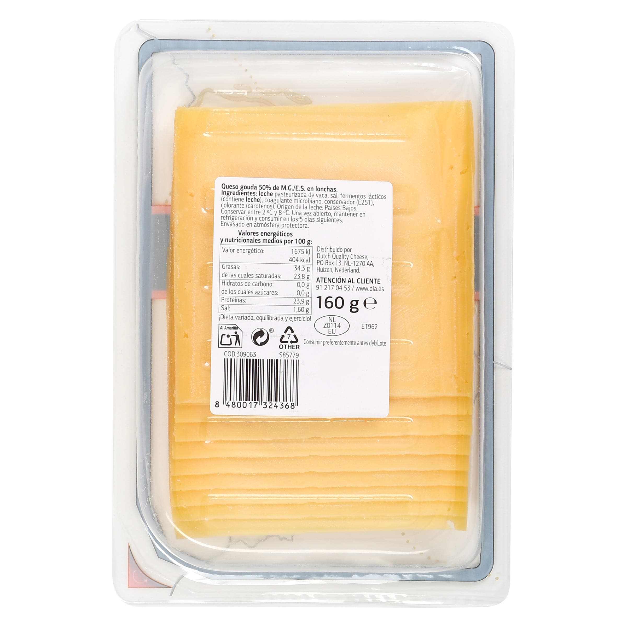 Queso gouda madurado Dia Selección Mundial 160 g