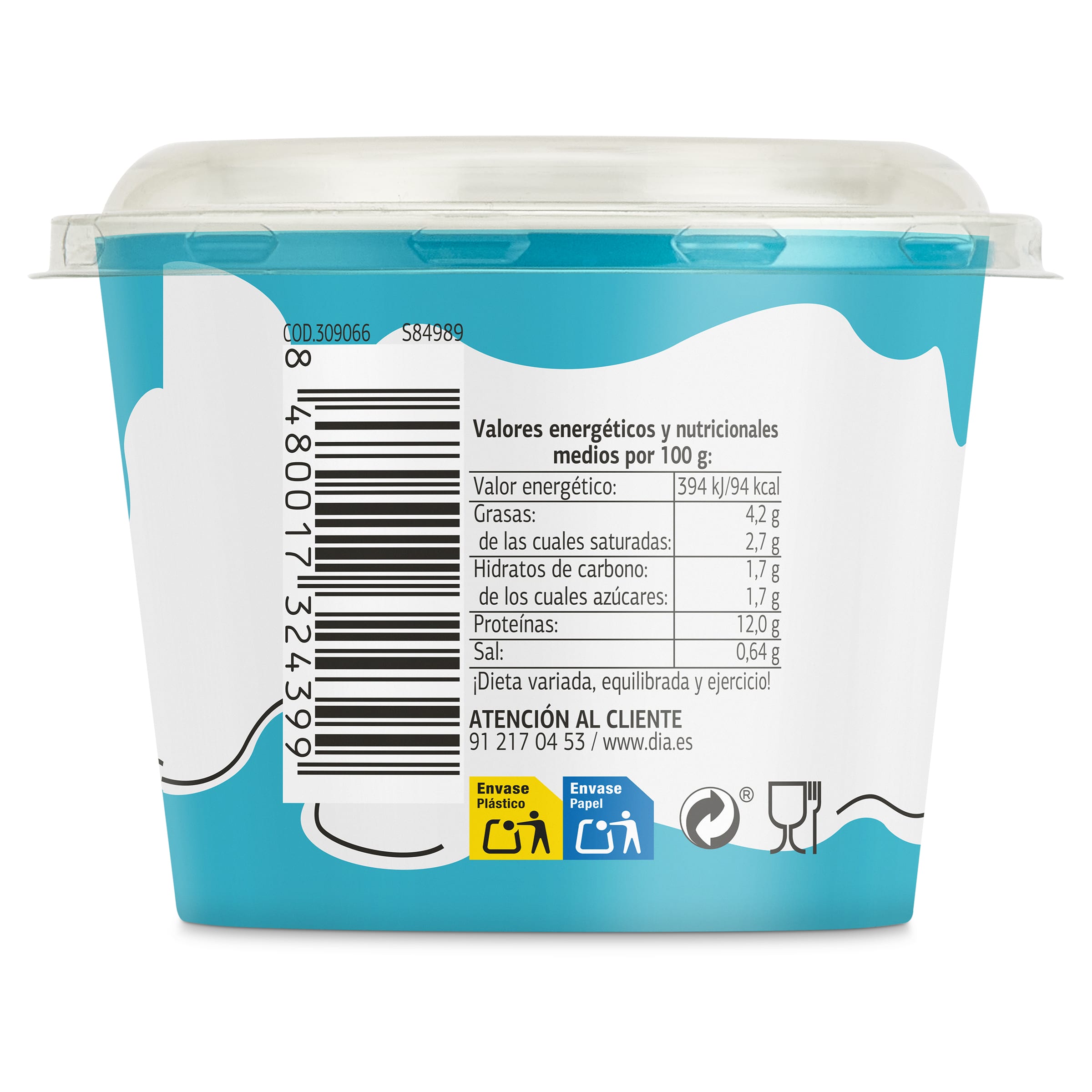 Queso fresco cottage Dia Láctea 200 g