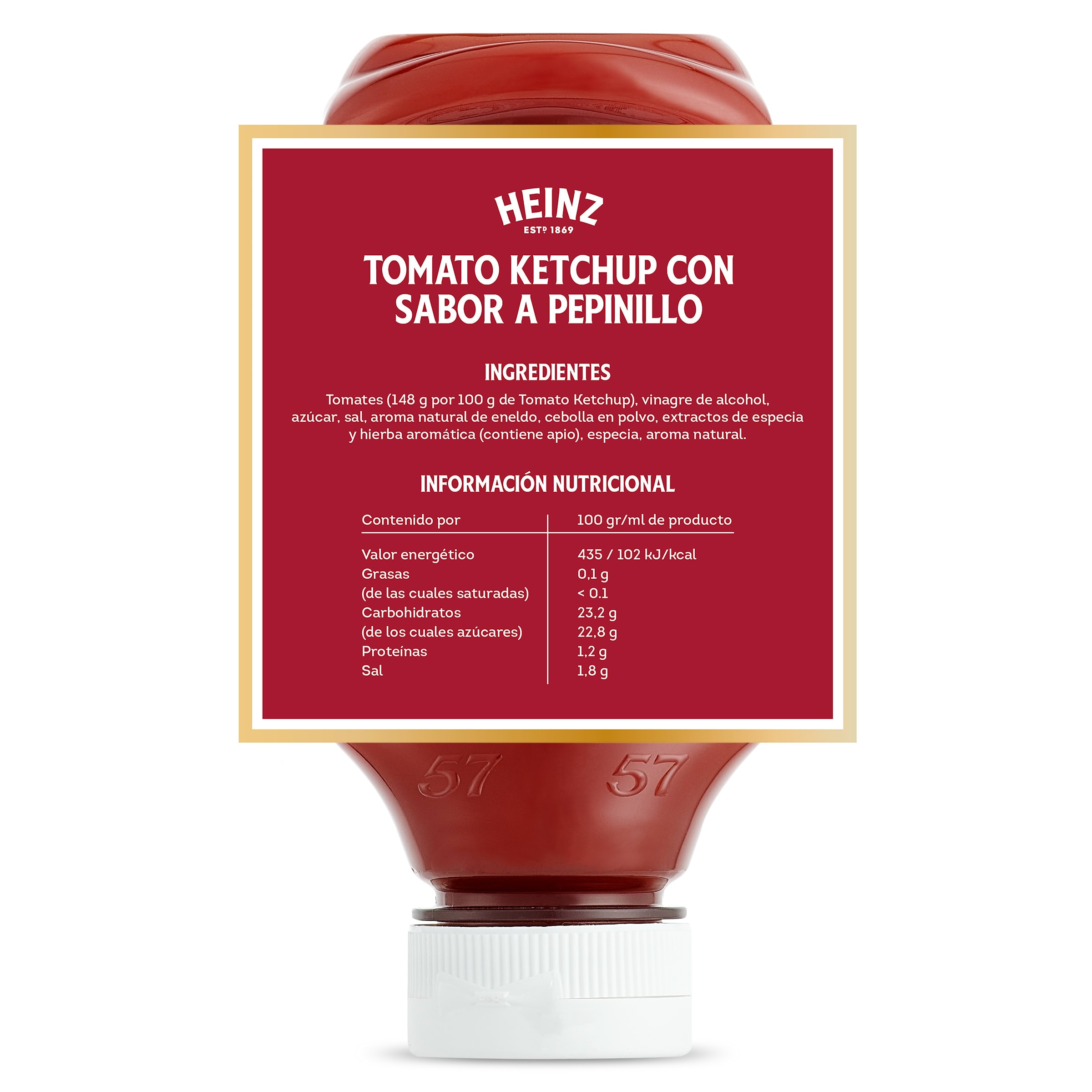 Ketchup sabor pepinillos Heinz 250 g