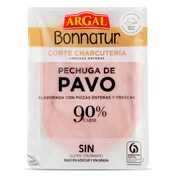Pechuga de pavo 90% carne Bonnatur sobre 90 g