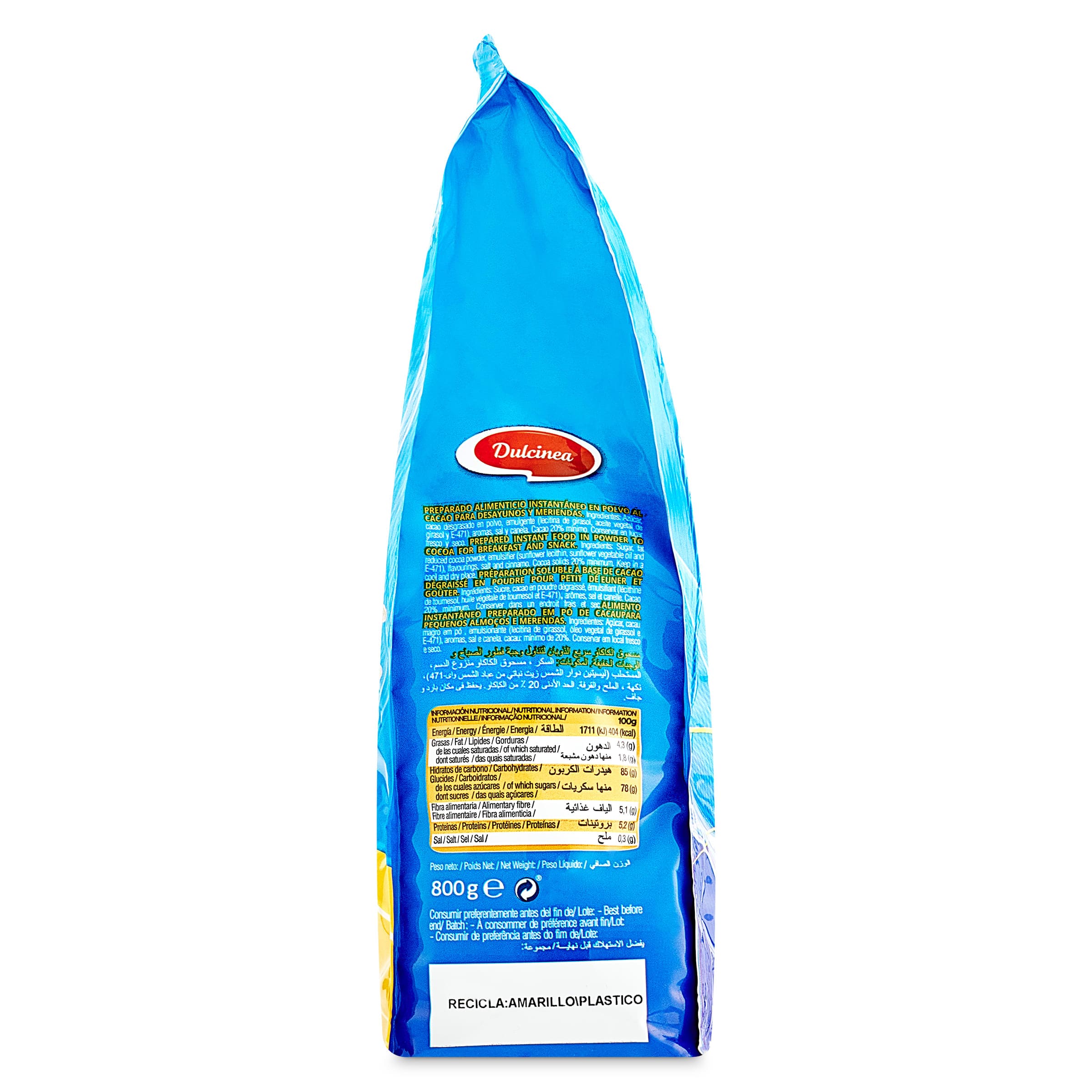 Cacao soluble instantáneo Dulcinea 800 g