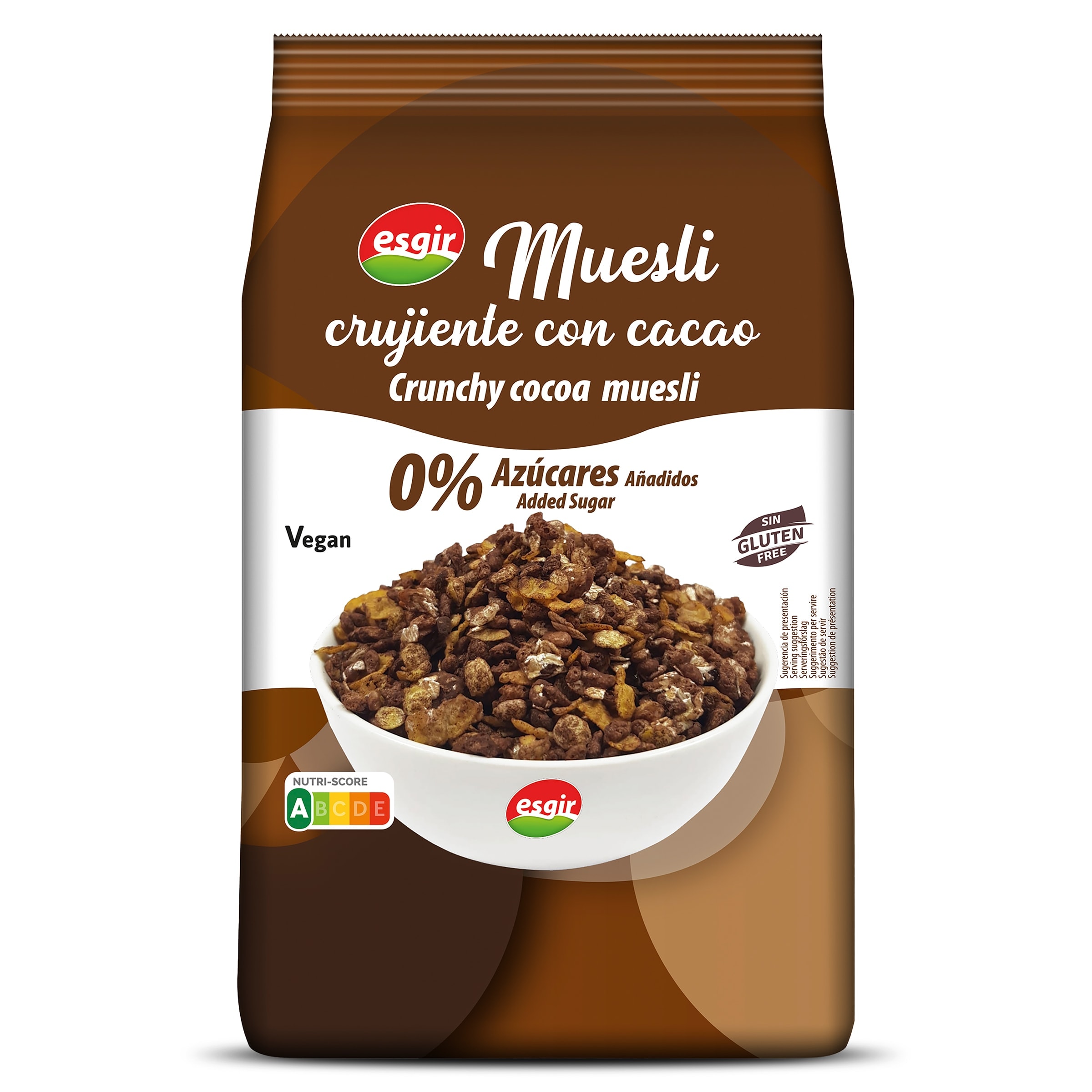 Muesli crujiente con cacao sin gluten Esgir 300 g