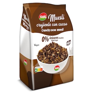 muesli crujiente con cacao sin gluten 300 g