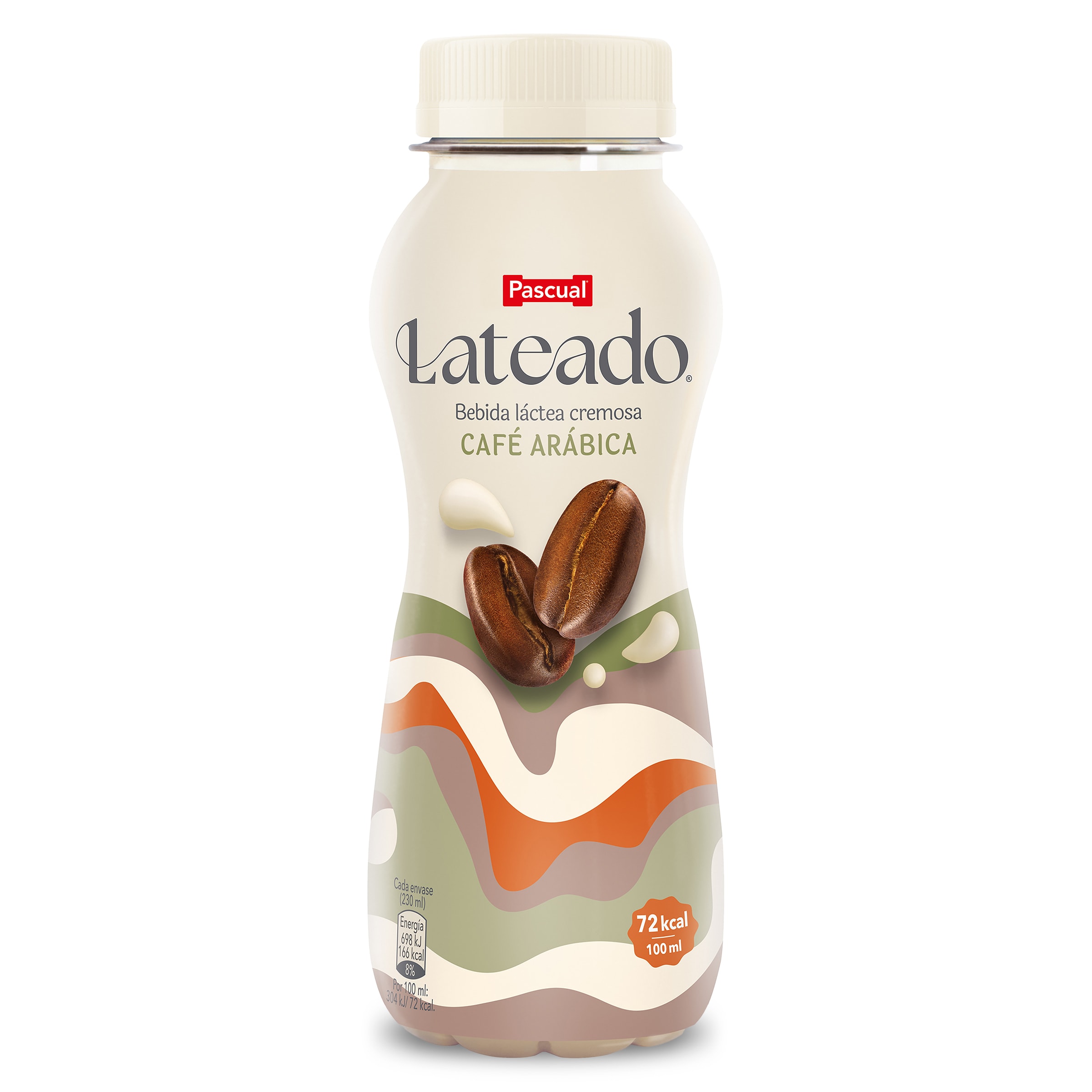Bebida láctea cremosa café arábica Pascual botella 230 ml