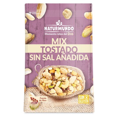 Mix de frutos secos tostados sin sal añadida Naturmundo de Dia bolsa 150 g-0 Mix de frutos secos tostados sin sal añadida Naturmundo de Dia bolsa 150 g-0