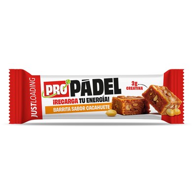 Barrita energética sabor cacahuete con creatina Just loading bolsa 40 g-0 Barrita energética sabor cacahuete con creatina Just loading bolsa 40 g-0
