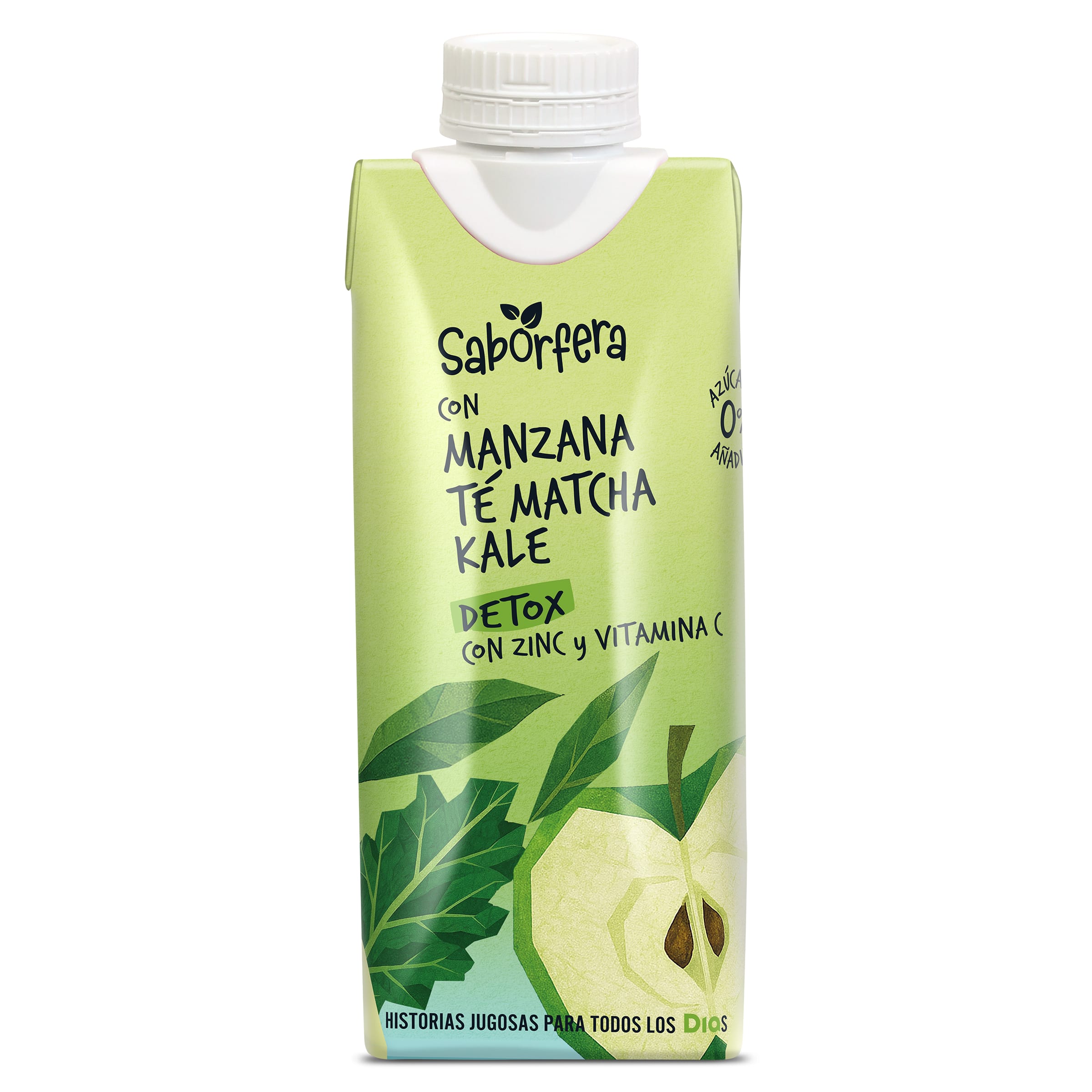 Bebida de zumo con té matcha detox Dia Saborfera 330 ml