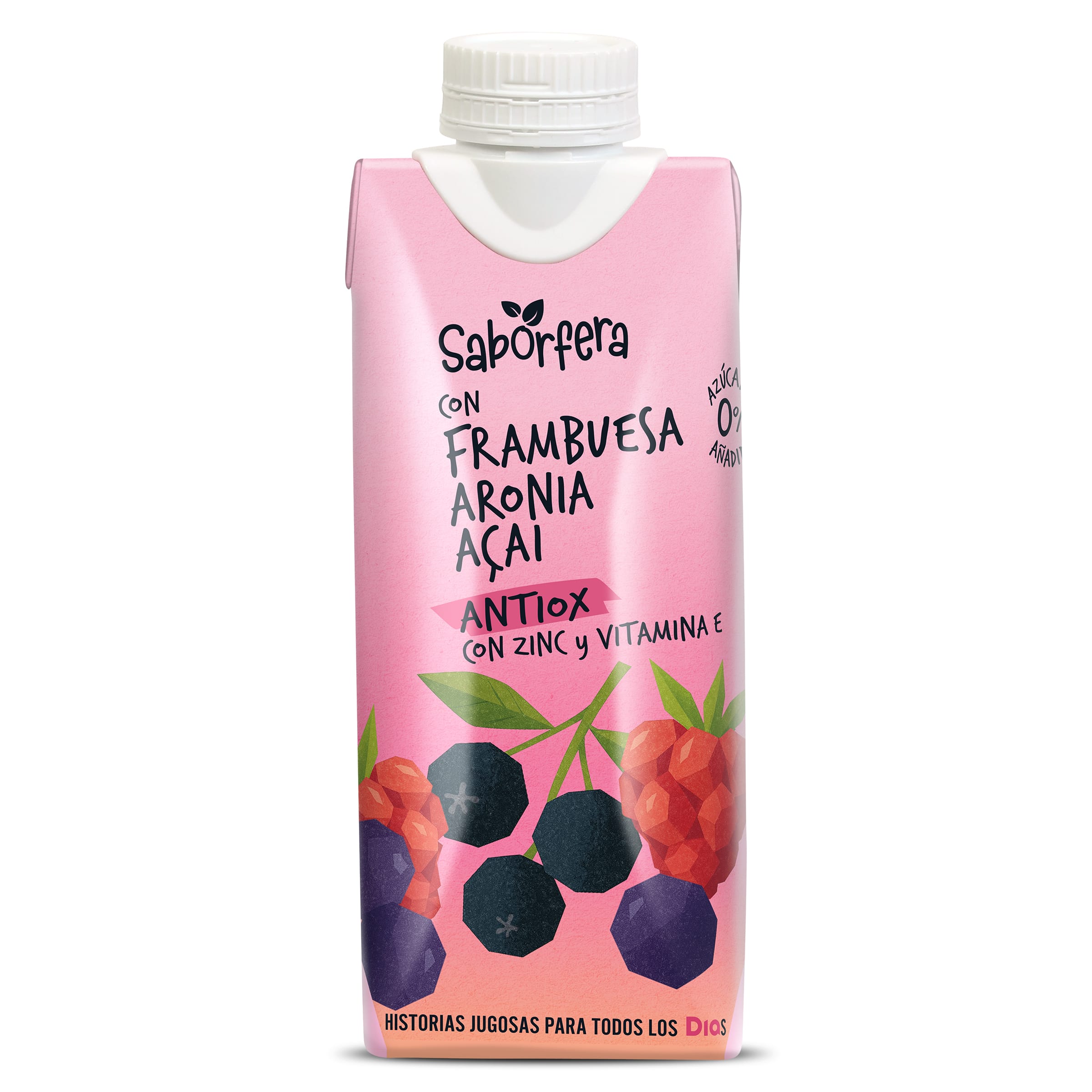 Bebida de zumo con frambuesa antiox Dia Saborfera 330 ml