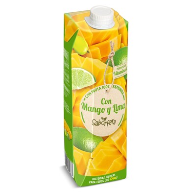 Zumo de mango y lima Dia Saborfera brik 1 L-0