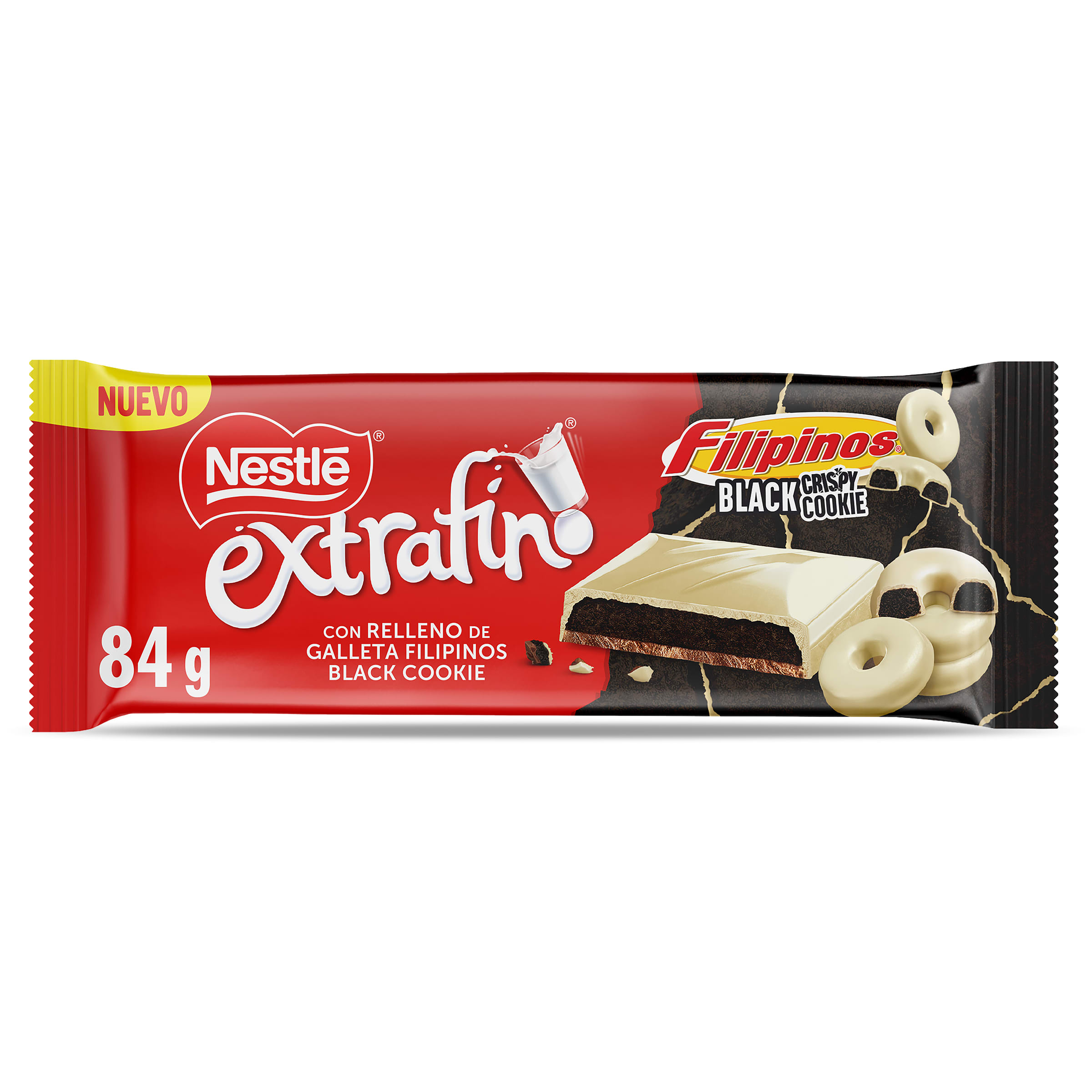 Imagen de Chocolate con leche relleno de galleta filipinos Nestlé Extrafino 84 g