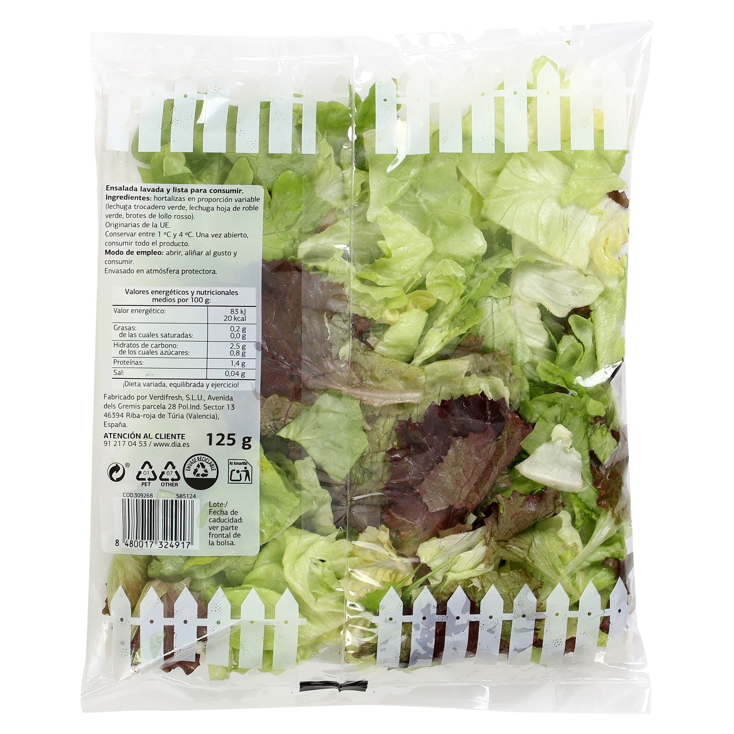 Ensalada tierna Dia Vegecampo 125 g
