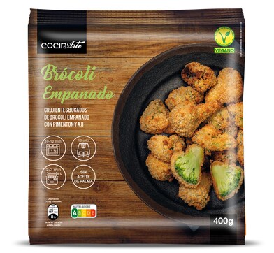 Brócoli empanado Cocinarte bolsa 400 g-0