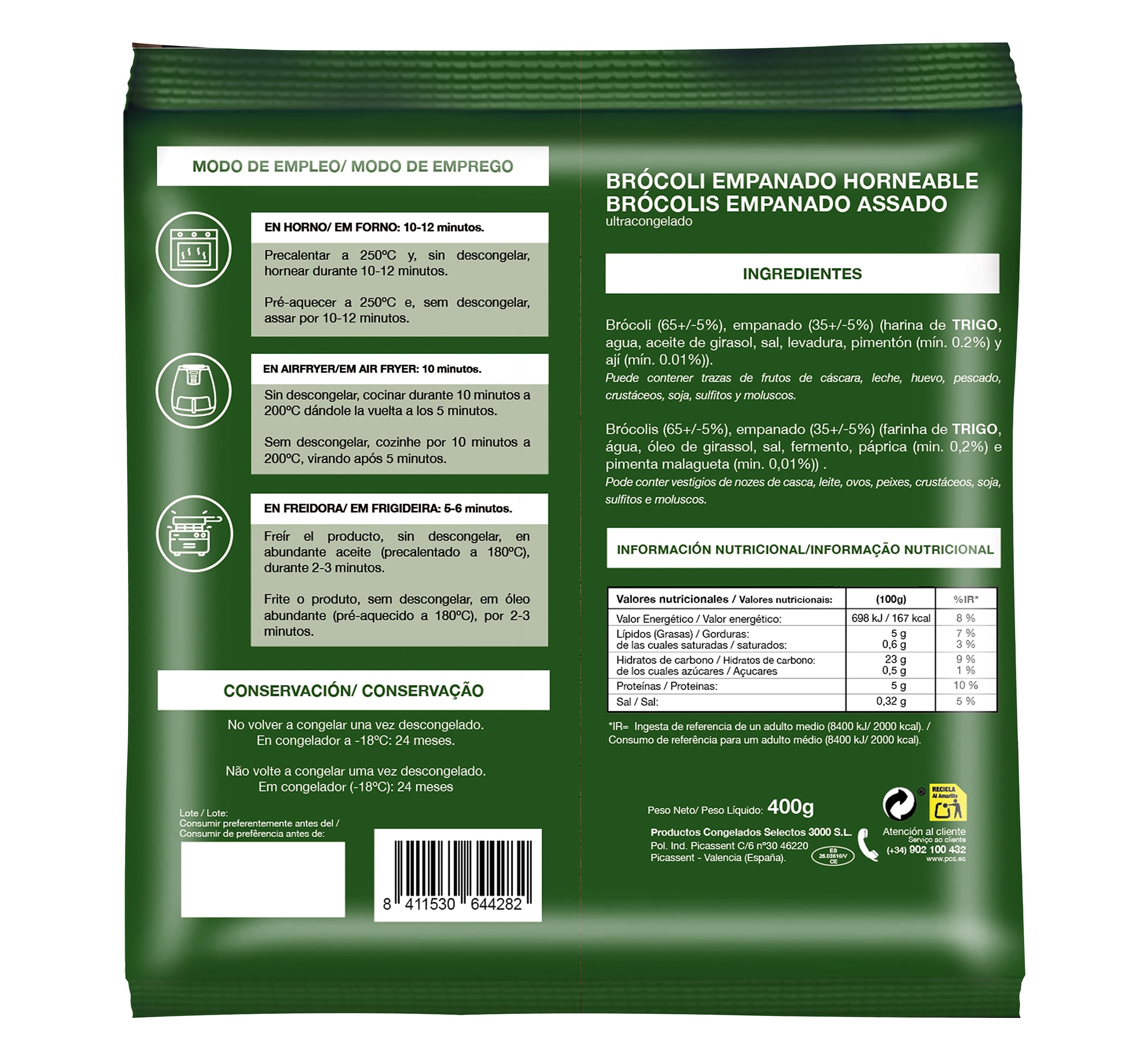 Brócoli empanado Cocinarte 400 g