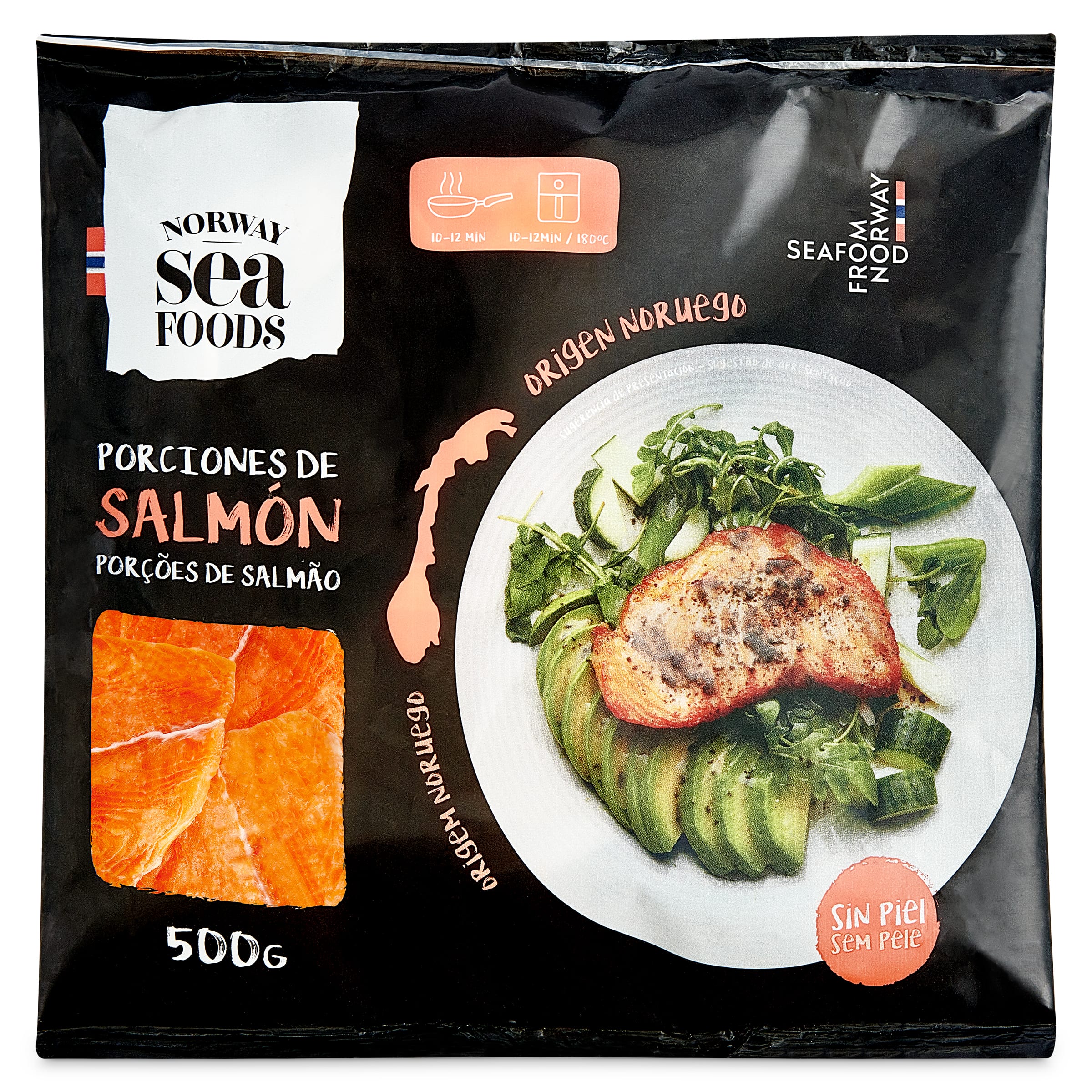 Salmón en porciones Norway seafood bolsa 500 g